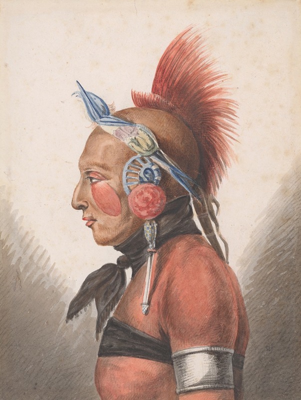 Pavel Petrovich Svinin - An Osage Warrior