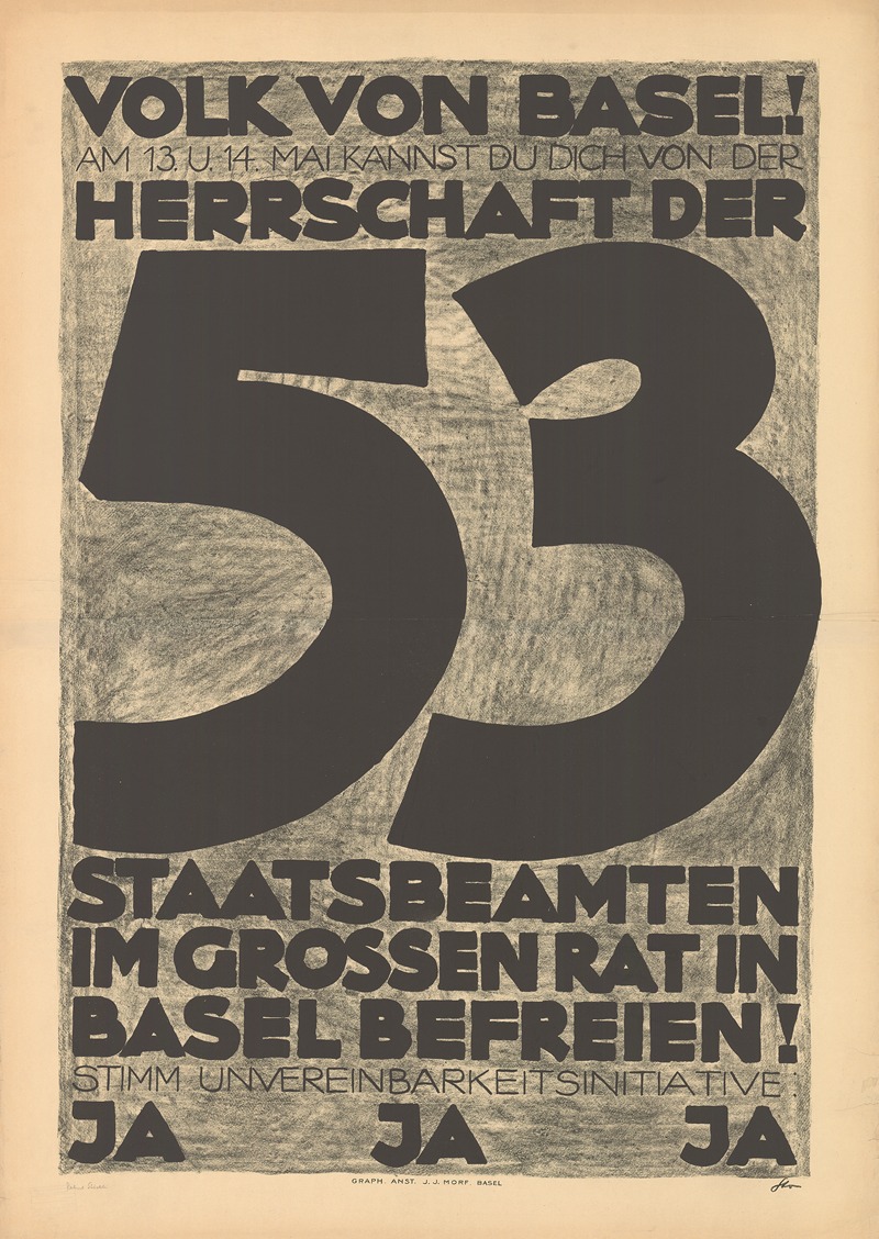 Robert Stöcklin - Volk von Basel! Am 13. u. 14. Mai kannst Du Dich von der Herrschaft der 53