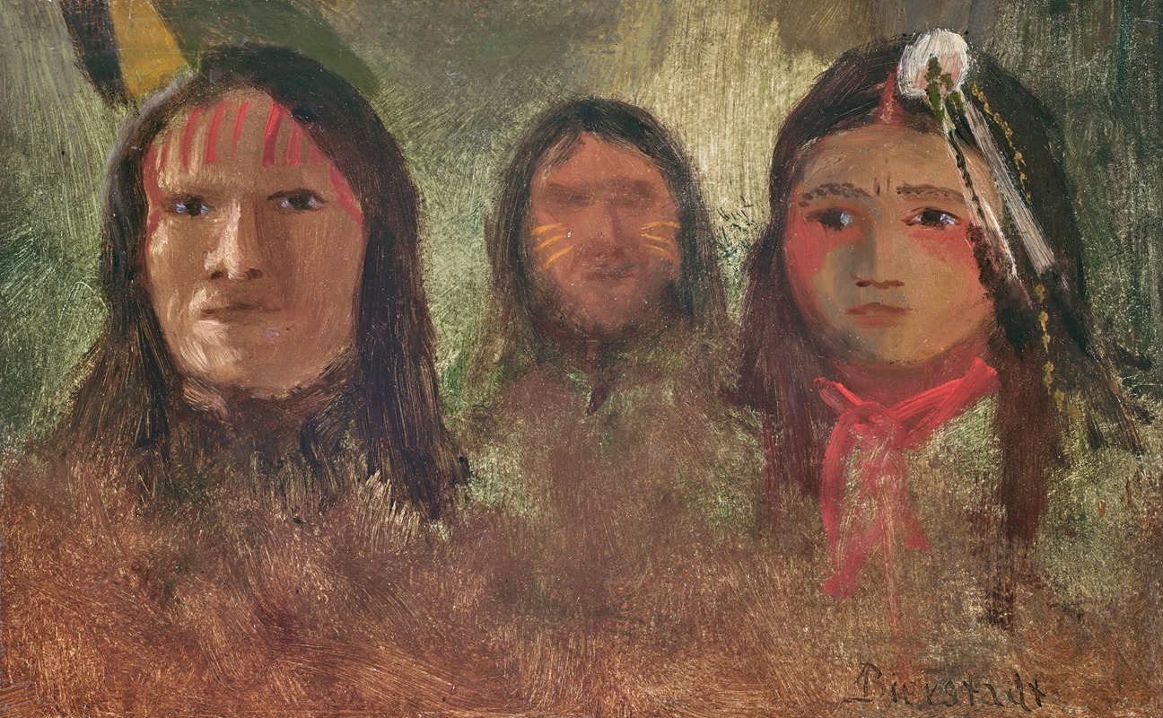Albert Bierstadt - Three Indians
