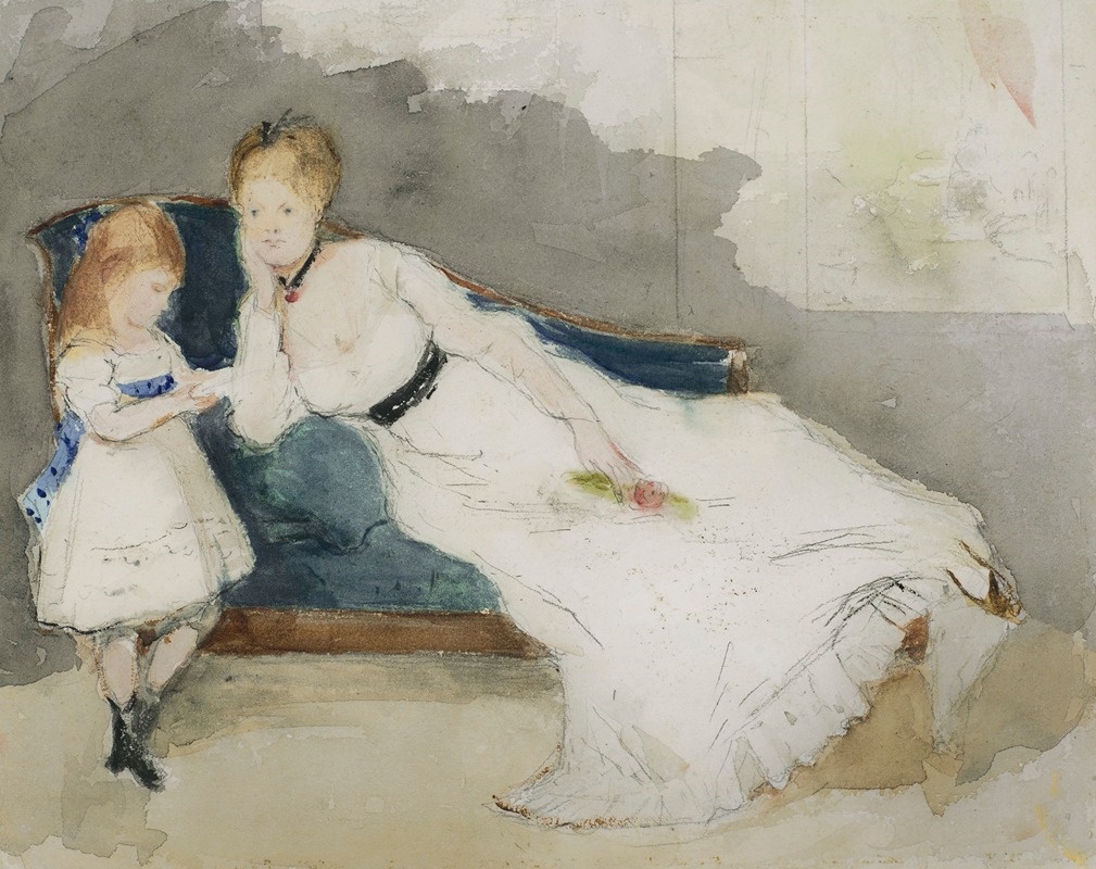 Berthe Morisot - Mme Gobillard et sa fille Paule