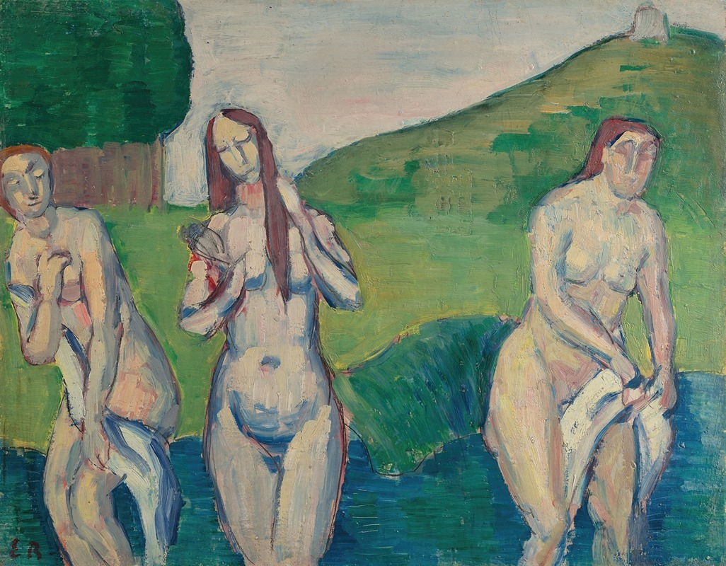 Emile Bernard - Baigneuses