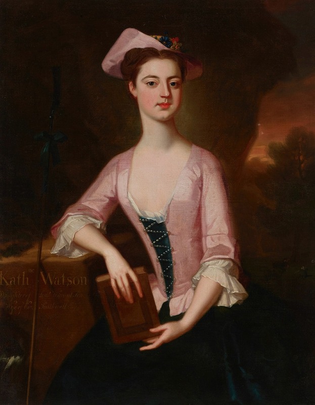 Enoch Seeman - Portrait of Katherine Watson Southwell (d. 1765) holding a book