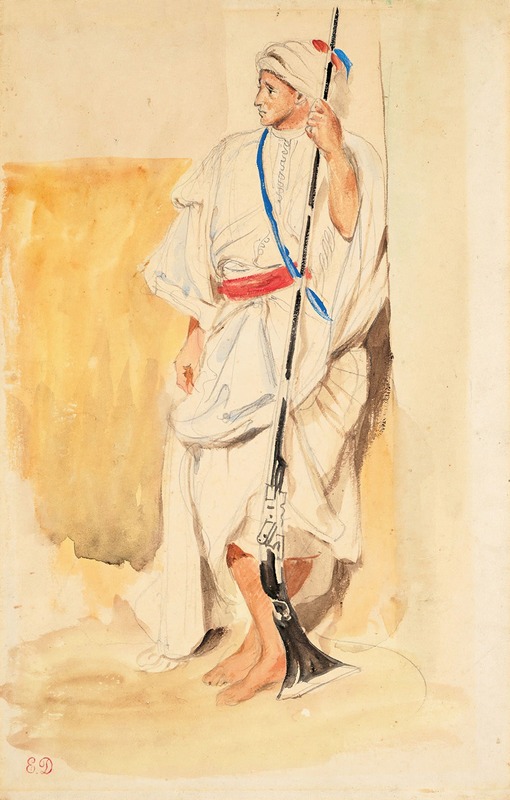 Eugène Delacroix - Arabe debout