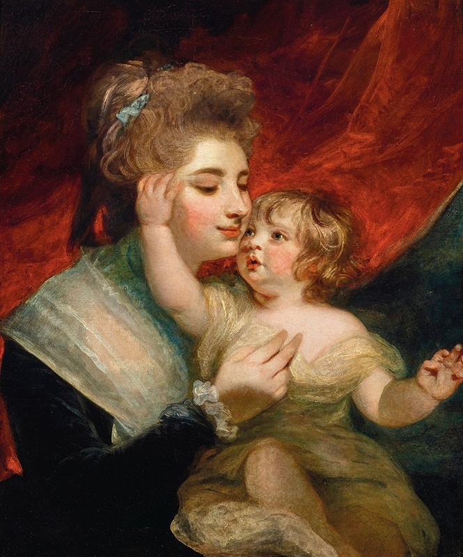Sir Joshua Reynolds - Portrait of Lady Dashwood (1763-1796) and her son, Henry George Mayne (1782-1803)