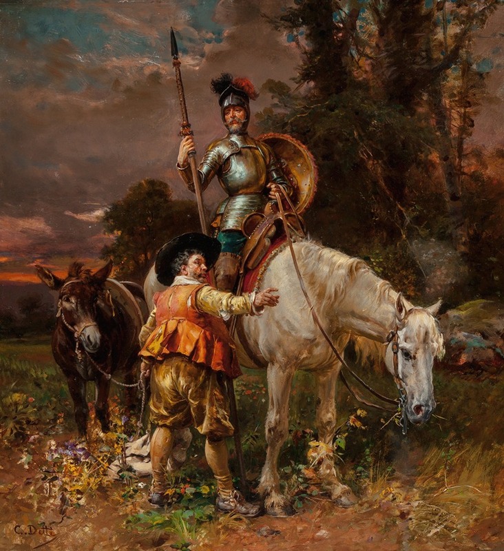 Cesare Auguste Detti - Don Quixote and Sancho Panza