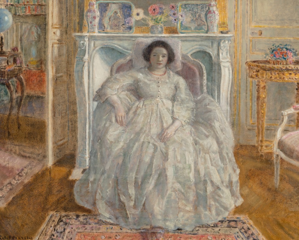 Frederick Carl Frieseke - The White Gown