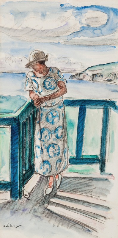 Henri Lebasque - Femme au balcon