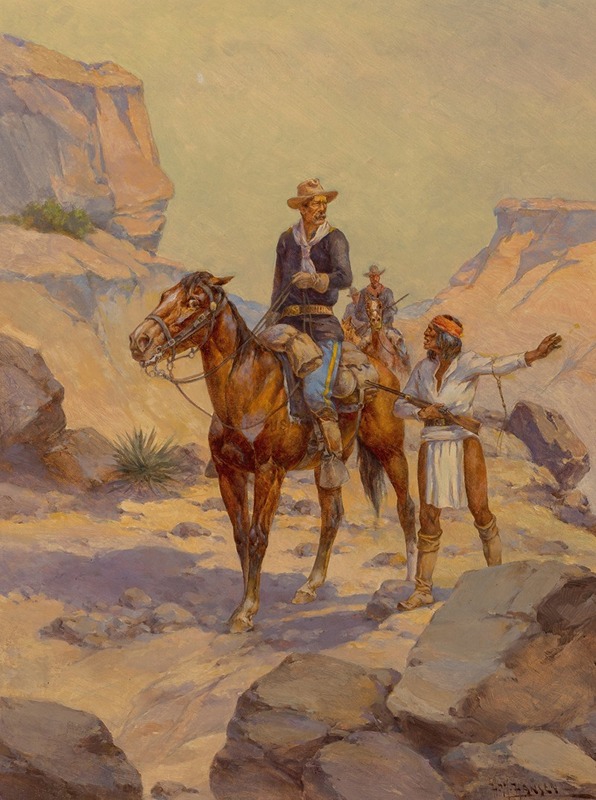 Herman Wendelborg Hansen - Patrolling the Rio Grande