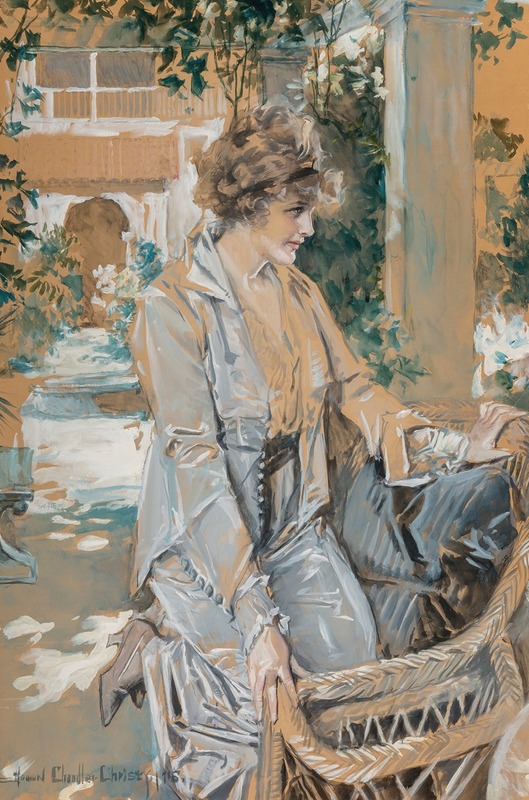 Howard Chandler Christy - In the Courtyard