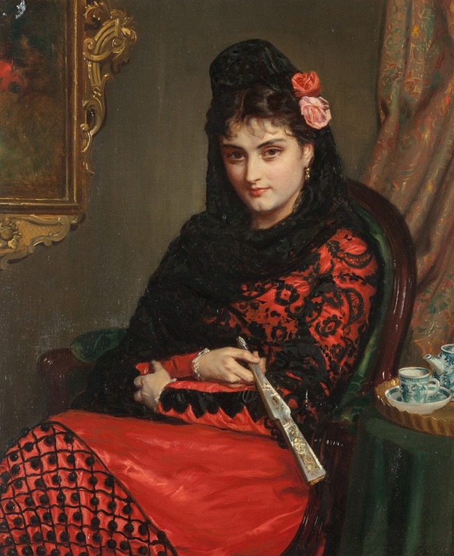 John Bagnold Burgess - A Spanish rose