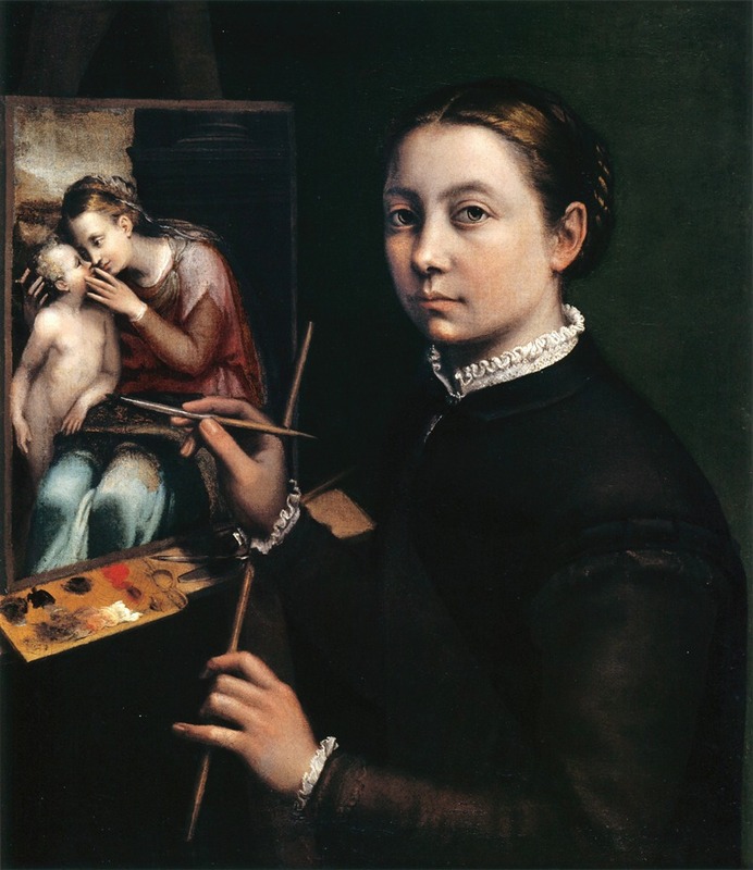 Sofonisba Anguissola - Self-portrait at the easel