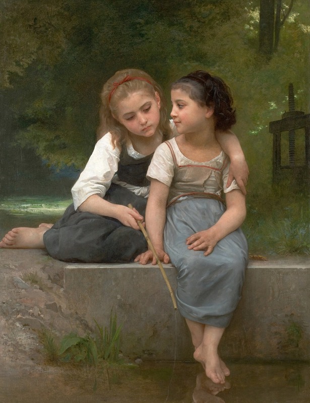 William Bouguereau - Fishing For Frogs