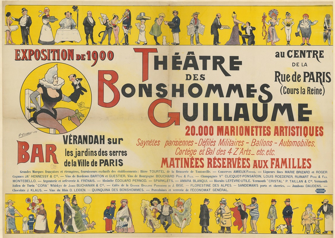 Albert Guillaume - Exposition de 1900. Théâtre des Bonshommes Guillaume