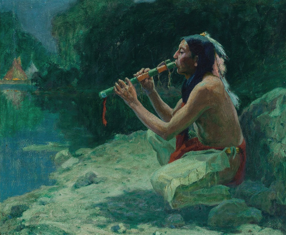 Eanger Irving Couse - The Call of the Flute
