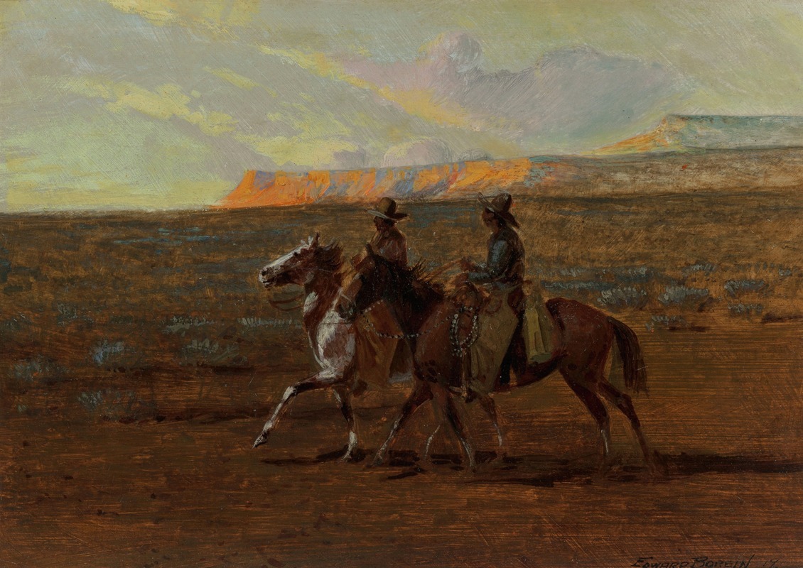 Edward Borein - Two Cowboys