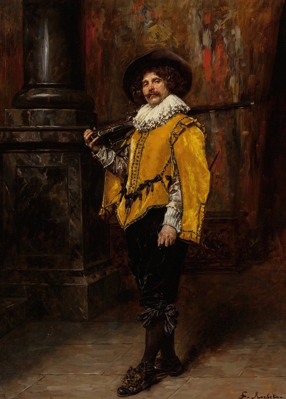 Ferdinand Roybet - The Musketeer