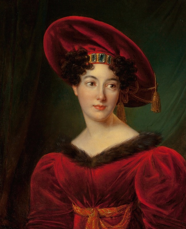 François Joseph Kinson - Portrait of Madame Lestapis (née Boode), Daughter of Henry Boode