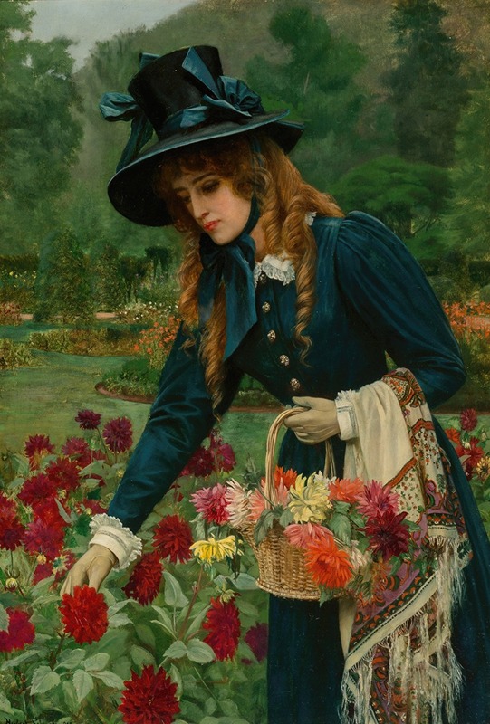 Herbert Gustave Schmalz - The flower girl