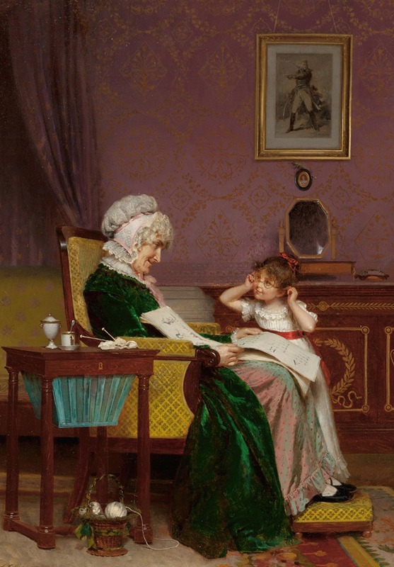 Louis Emile Adan - The First Lesson