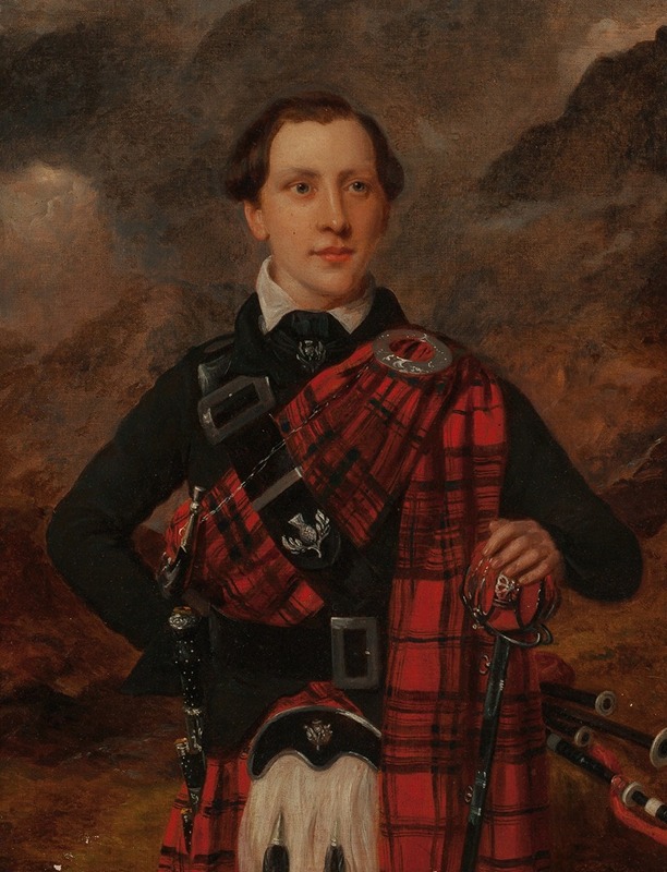 Sir William Beechey - Young Man in Scotch Plaid