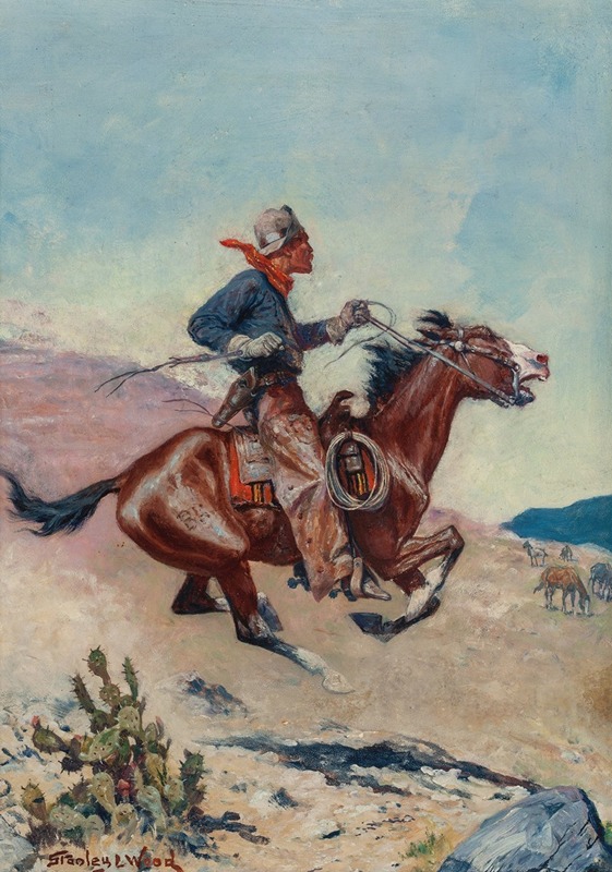 Stanley Llewellyn Wood - Pony Express Rider