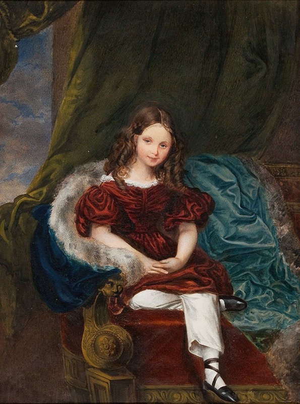 Adolf Theer - Portrait of a Young Lady