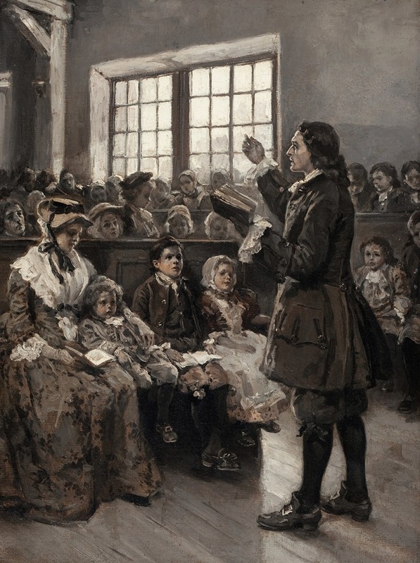 Alice Barber Stephens - John Wesley Teaching His Sunday School