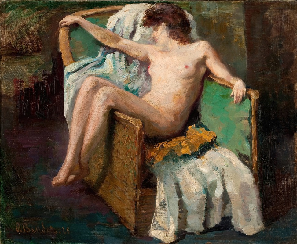 Anonymous - Nude in a Chair