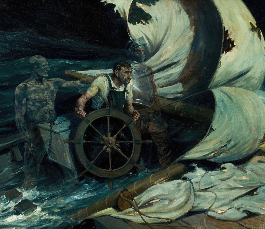 Anton Otto Fischer - Peril at Sea