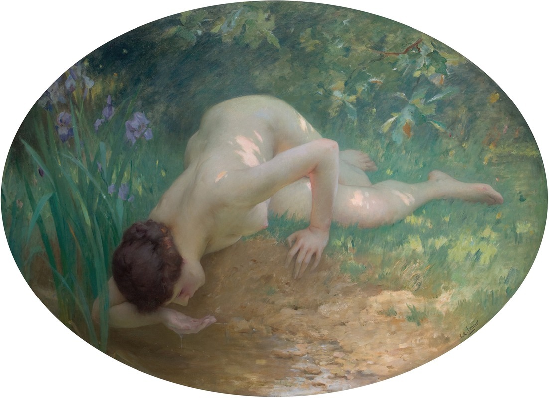 Charles Amable Lenoir - At the Pool