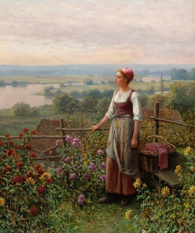 Daniel Ridgway Knight - Evening at Chantemesle