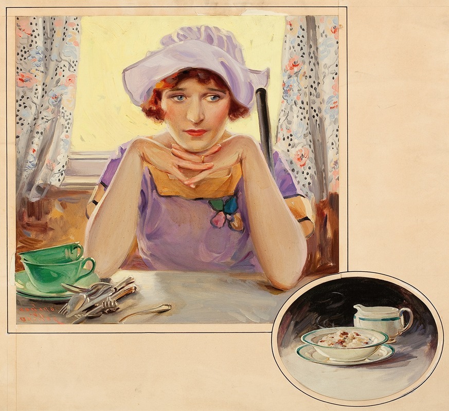 Edward Vincent Brewer - A Morning Thought, Cream of Wheat advertisement
