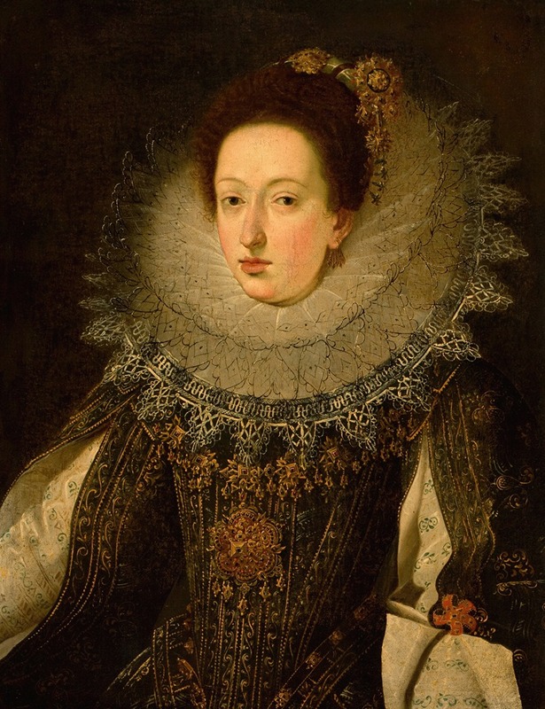Flemish School - Portrait of a Noble Woman