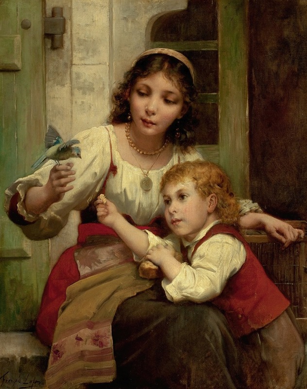 François Lafon - Child and Mother with Bird