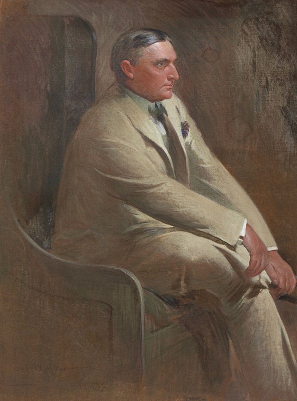 John White Alexander - Portrait of William Denny