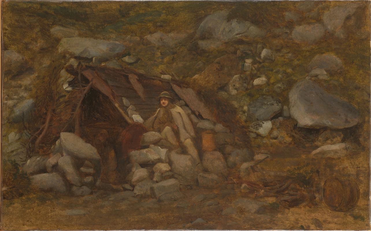 Aleksander Kotsis - Highlander in Front of a Hut