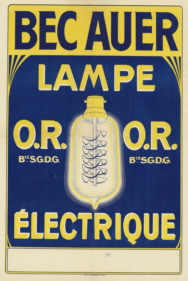 Anonymous - Bec Auer. Lampe O.R. électrique