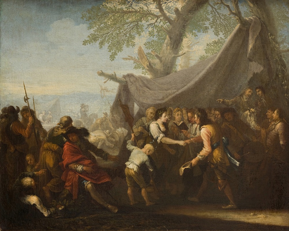 Georg Philipp Rugendas the Elder - Event at a Military Camp (Wedding at a Military Camp)