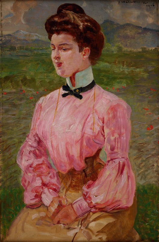Jacek Malczewski - Portrait of a Young Lady