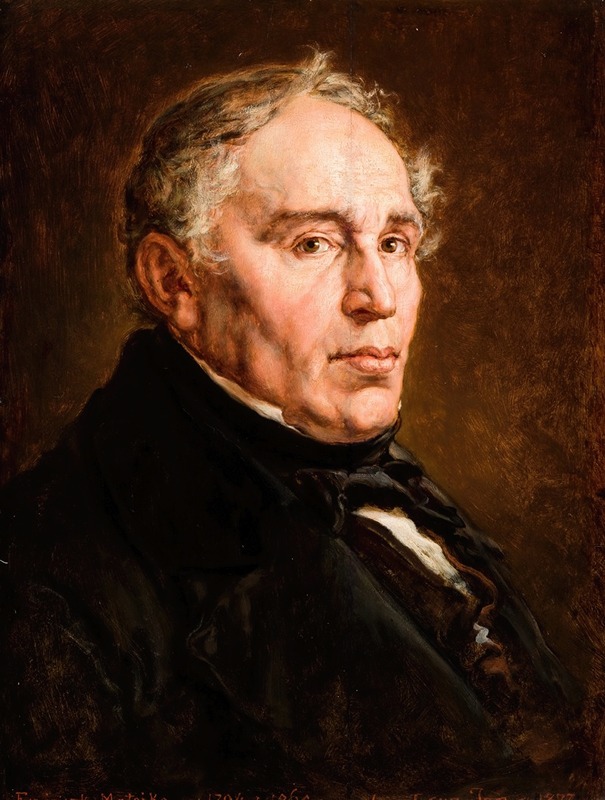 Jan Matejko - Portrait of Franciszek Matejko, Artist’s Father.