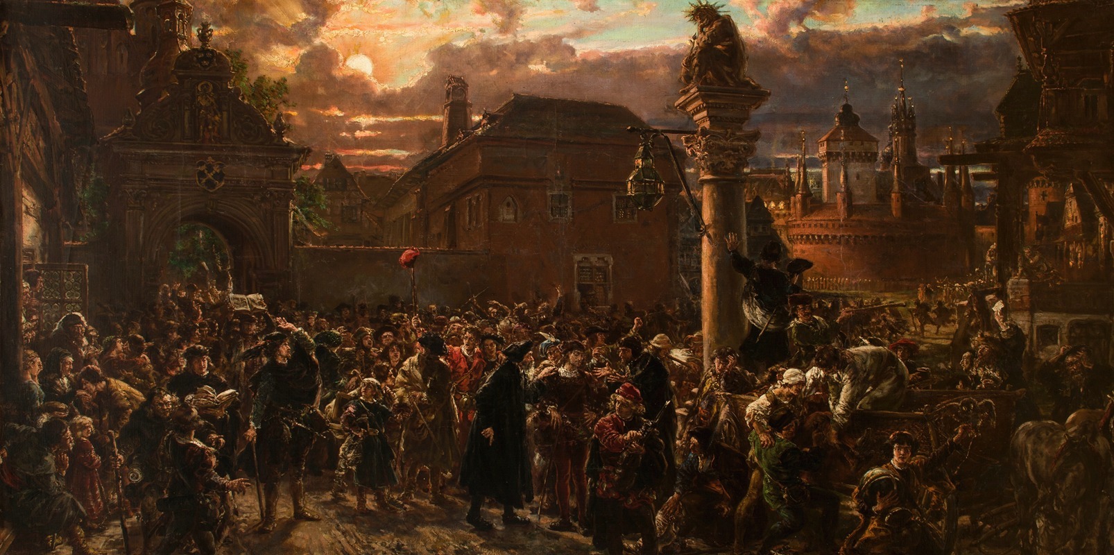 Jan Matejko - Students Leaving Krakow in 1549