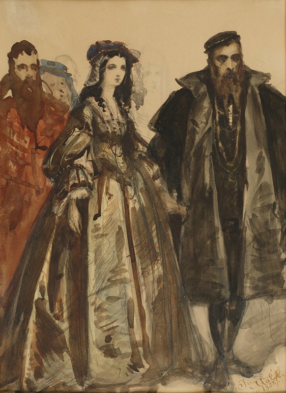 Jan Matejko - Zygmunt II August and Barbara