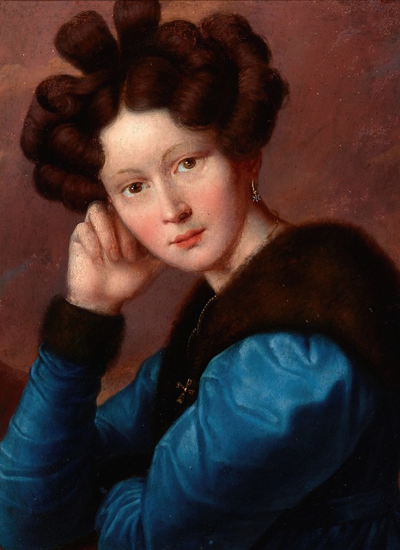 Józef Oleszkiewicz - Portrait of Aleftyna Gościmska née Jerasiewicz