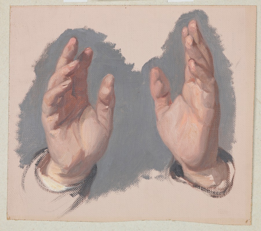 Józef Simmler - Study (I) of Both Hands of the Bishop to the Painting ‘The Oath of Queen Jadwiga’