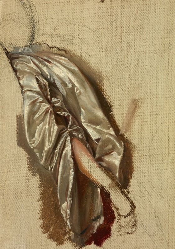 Józef Simmler - Study of Quinn Barbara’s Arm to the Painting ‘The Death of Barbara Radziwiłł’
