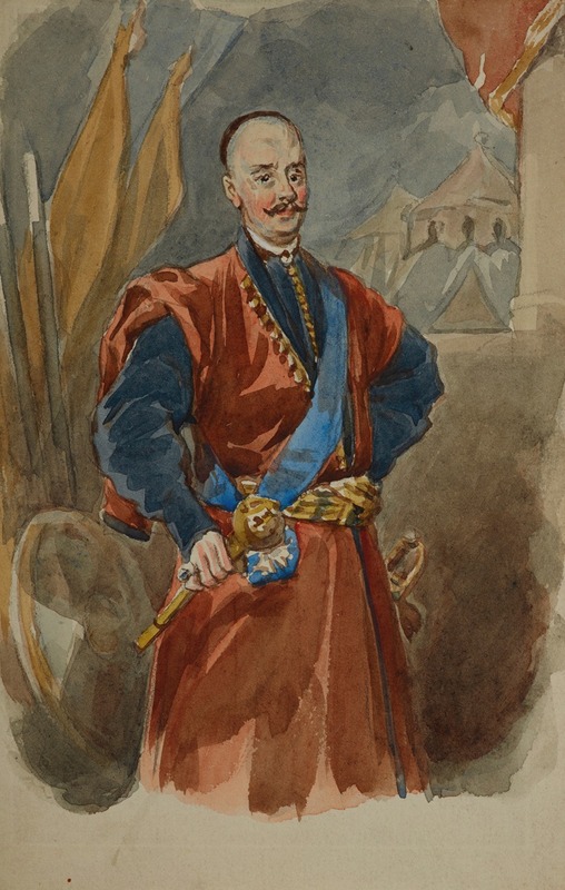 Juliusz Kossak - Portrait of a hetman (from the painting in Podhorce)