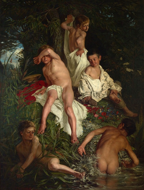 Kazimierz Pochwalski - Boys Bathing