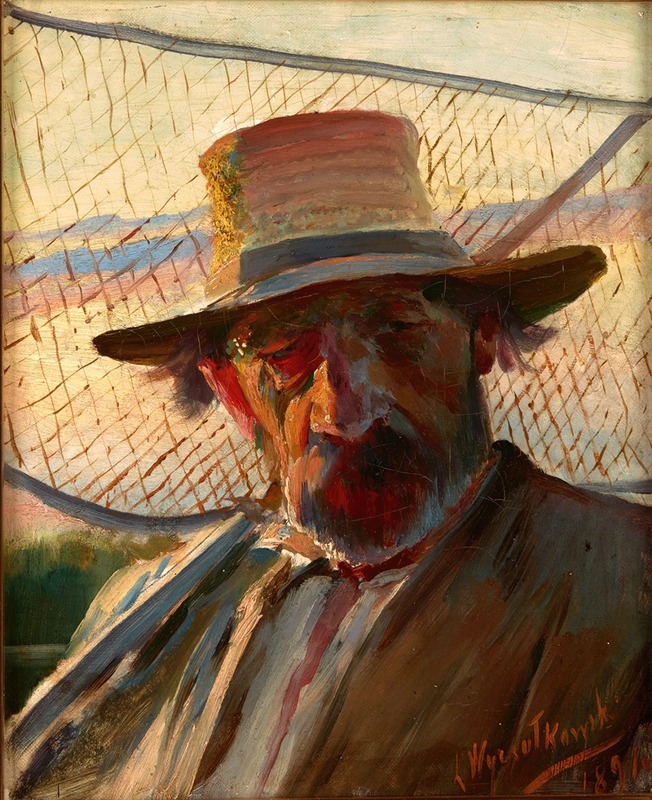 Leon Wyczółkowski - Fisherman with a Net
