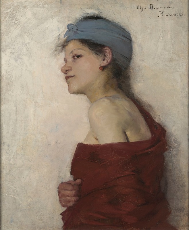 Olga Boznanska - Portrait of a Woman – Gypsy Woman