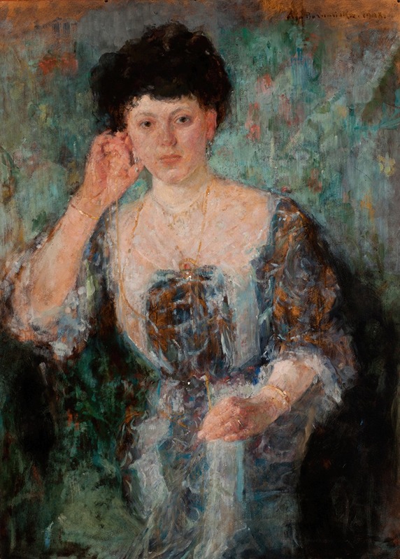Olga Boznanska - Portrait of Mrs Horain
